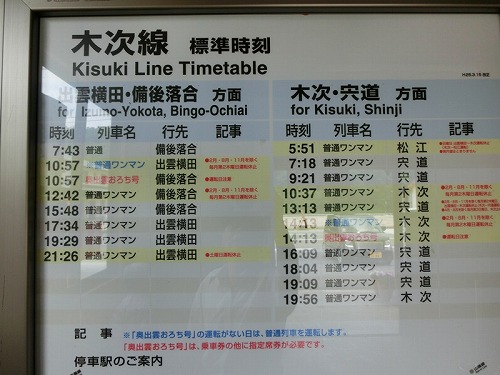 写真3　亀嵩駅の時刻表.jpg